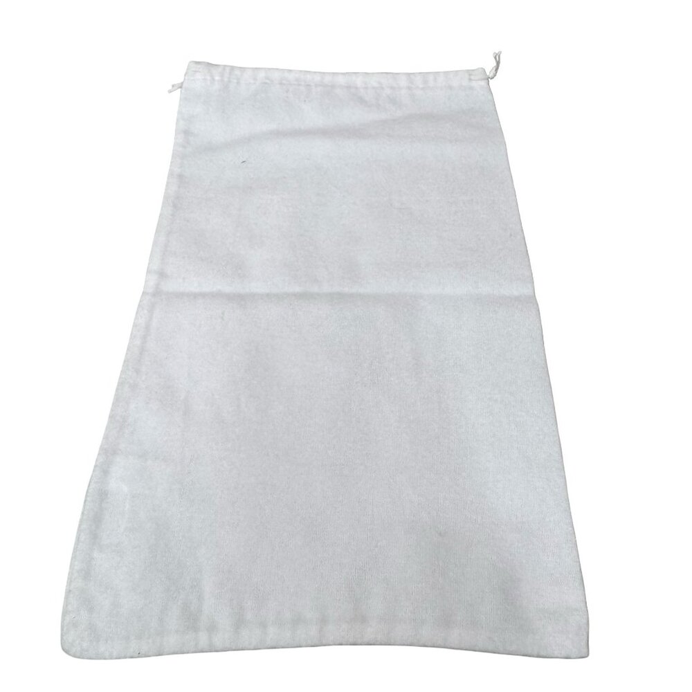 Prada Milano White Drawstring Dust Bag 13.5”x8.5” Cotton Blend Handbags Or Shoes - Picture 3 of 7
